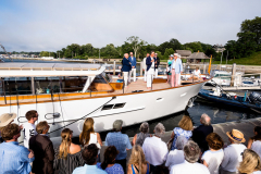 Dignitaries on the bow